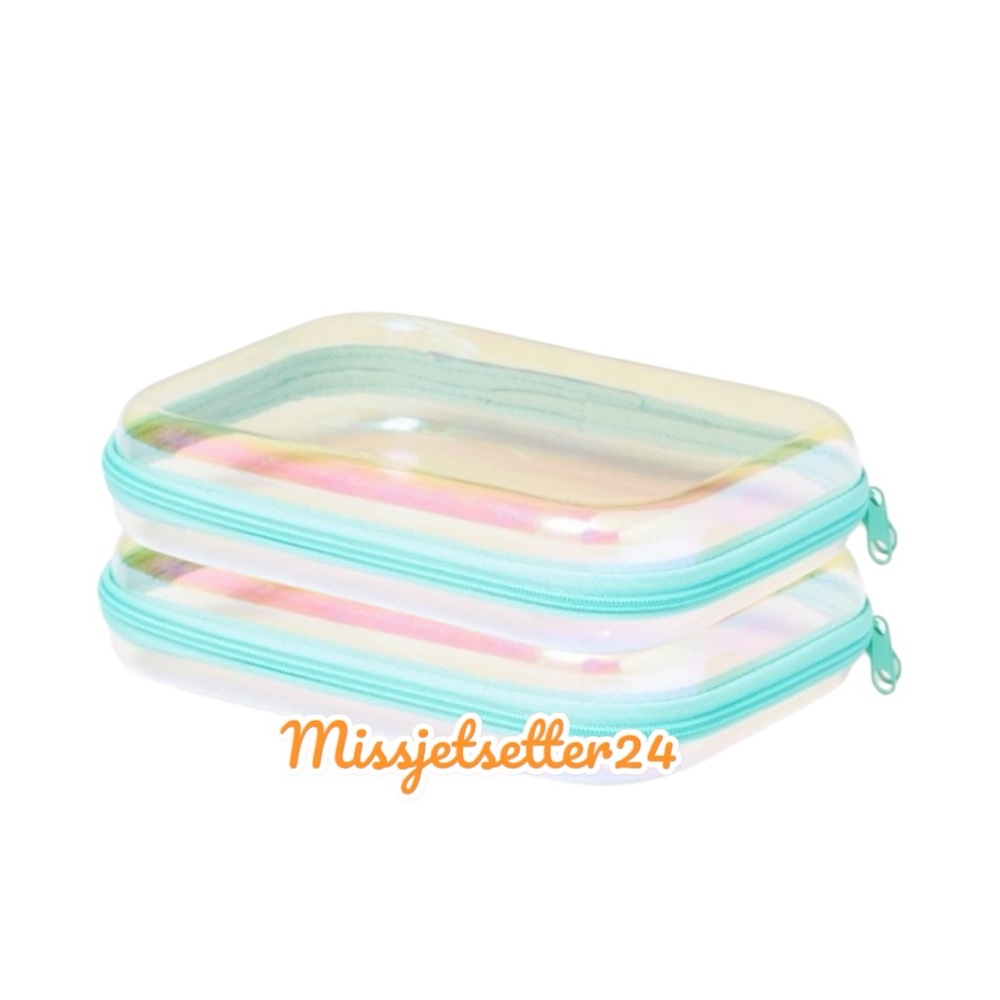 2pc Up & Up Hard Side Zipper Pencil Case in Iridescent